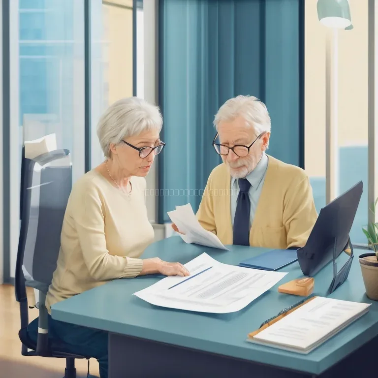 Workflow for pension advisory services